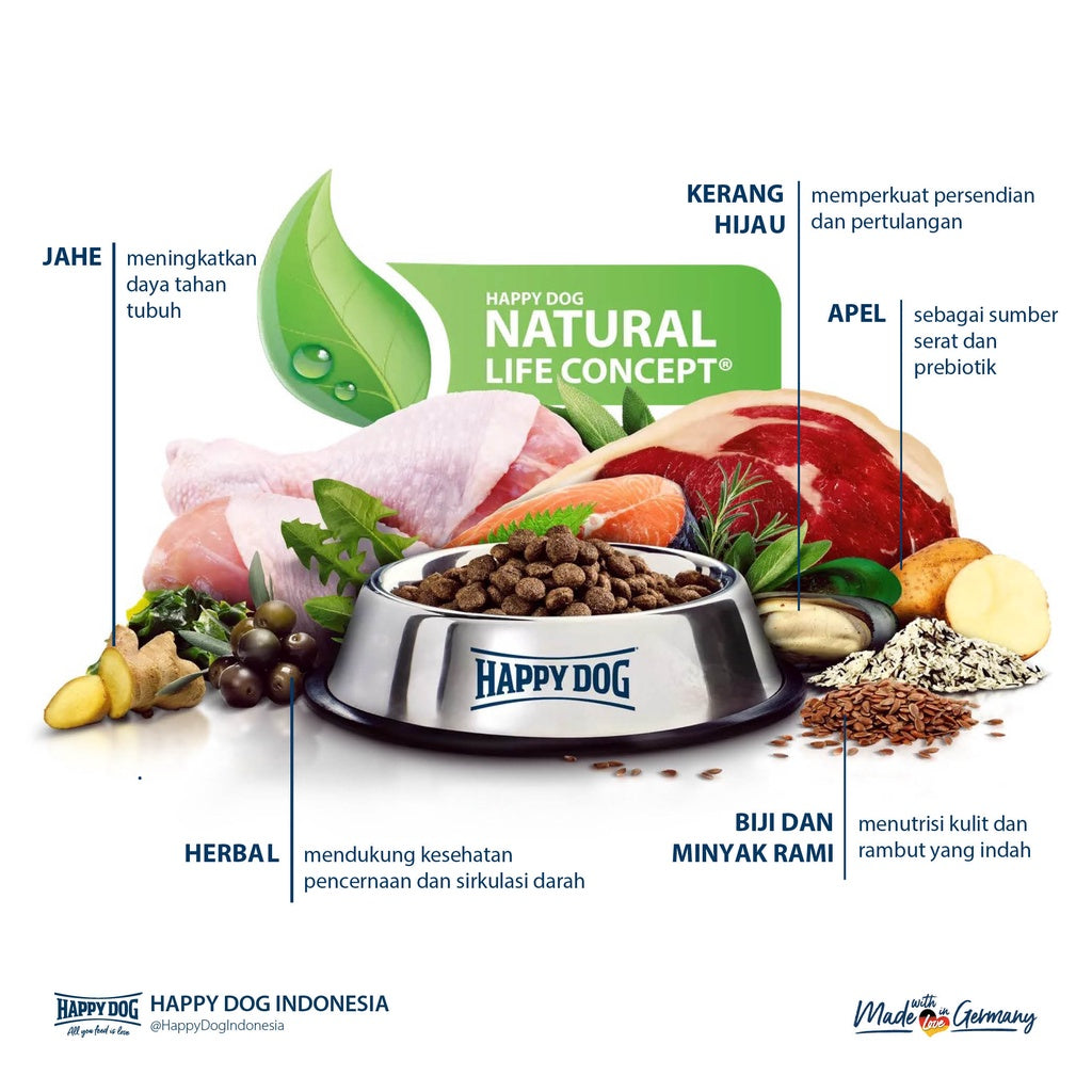 Happy Dog Makanan Anjing Mini Dewasa XS Japan 1.3kg