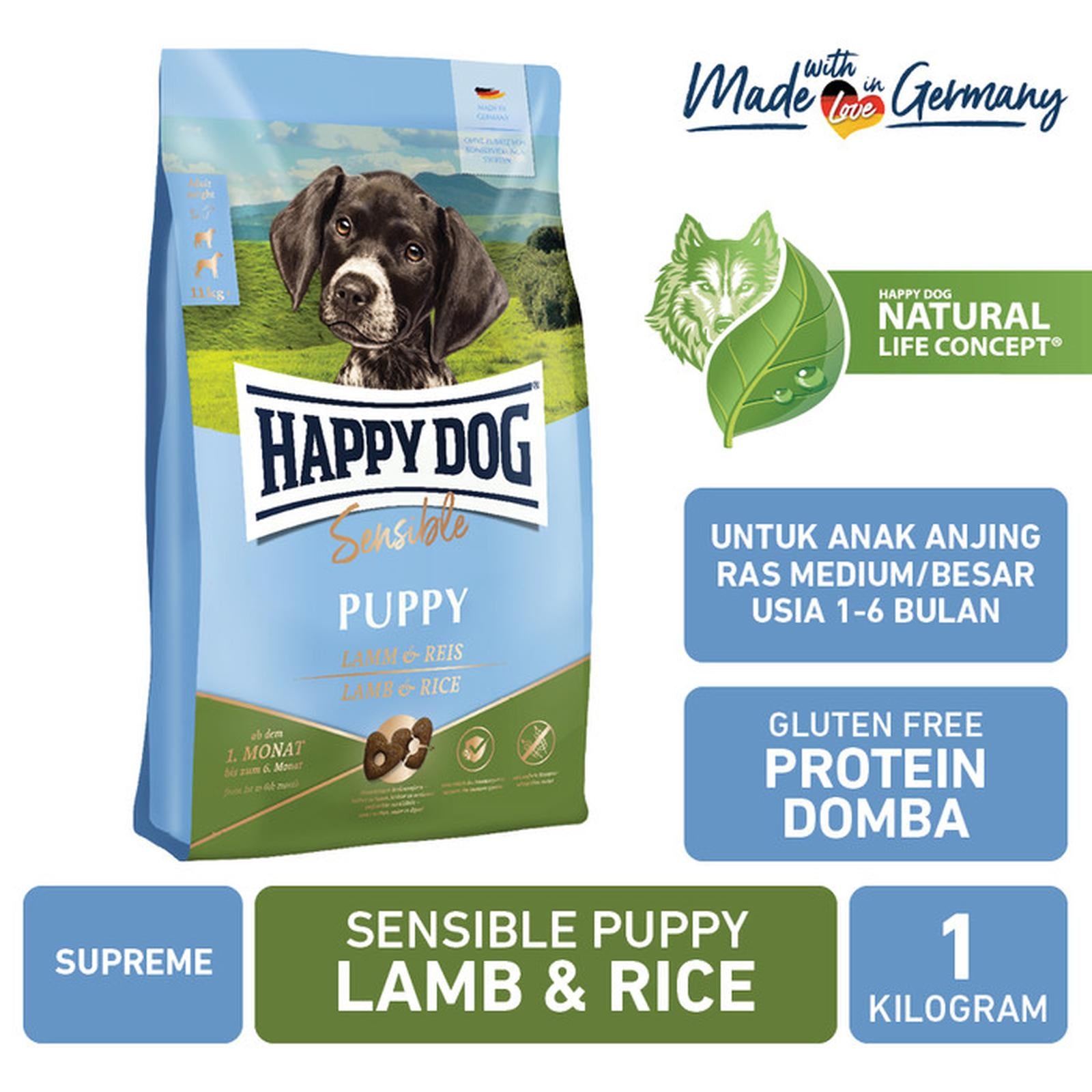 Sensible Puppy Domba & Nasi 1kg