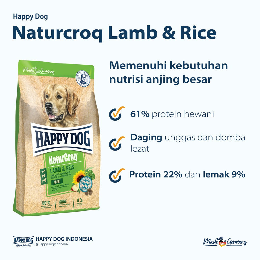 Naturcroq lamb & rice 1kg