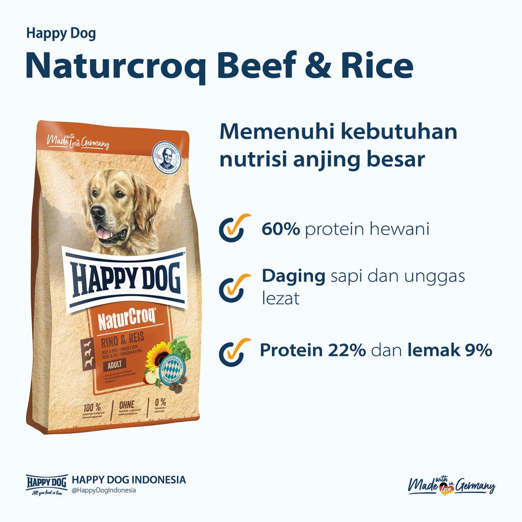 Naturcroq beef & rice 1kg