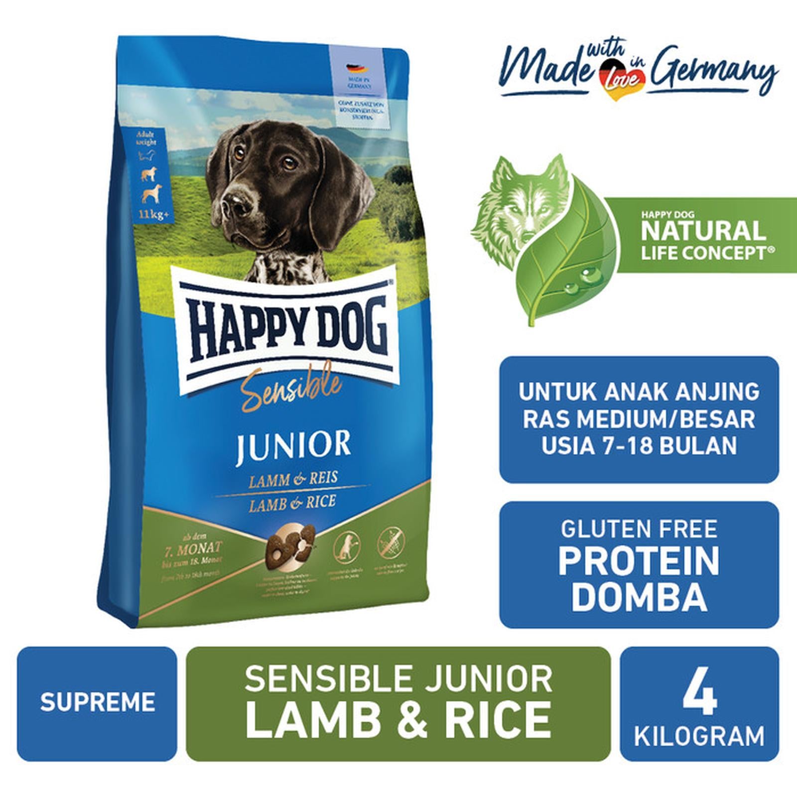 Sensible Junior Lamb &amp; Rice 4kg