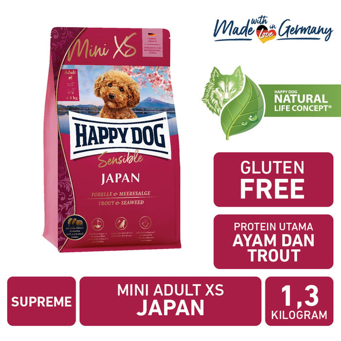 Mini XS Jepang 1.3kg