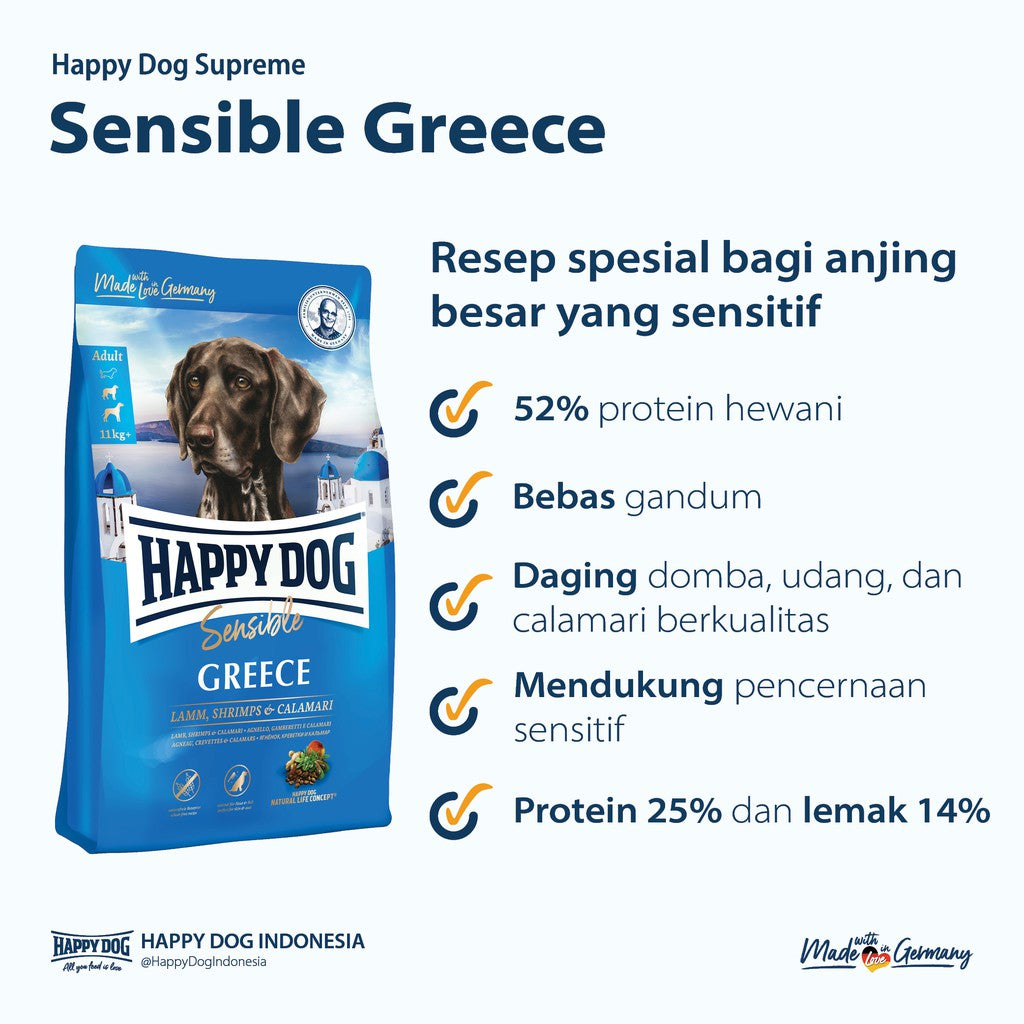 Happy Dog Makanan Anjing Dewasa Sensible Greece 11 kg