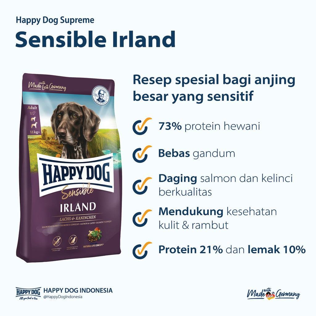 Happy Dog Makanan Anjing Dewasa Sensible Irland 11 kg