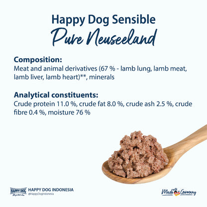 Sensible Pure Neuseeland Lamb 200gr
