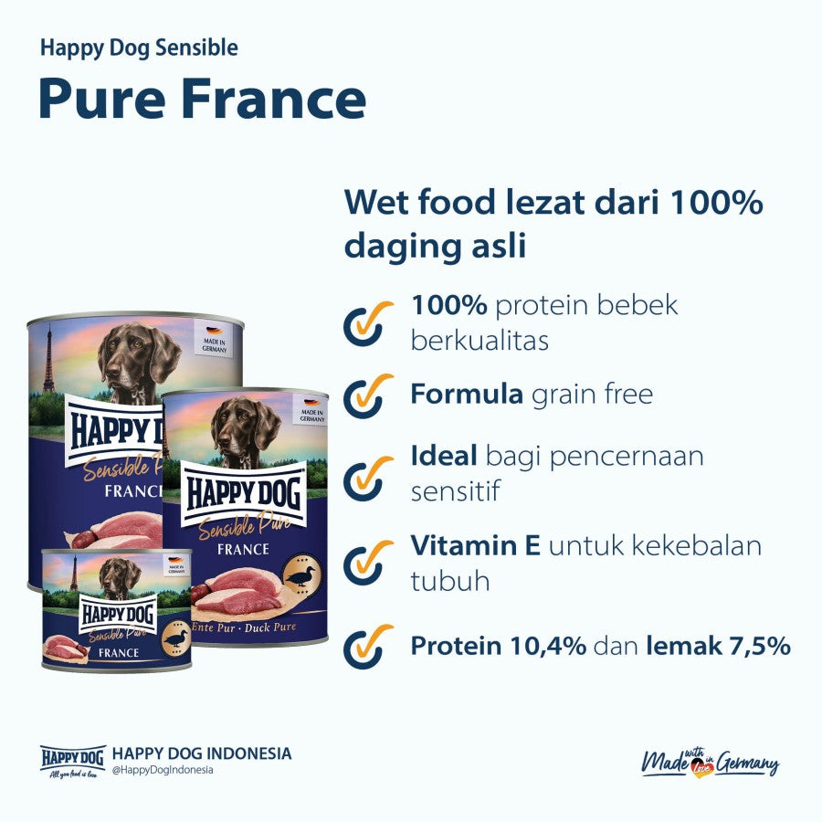Happy Dog Sensible Pure Prancis 200gr