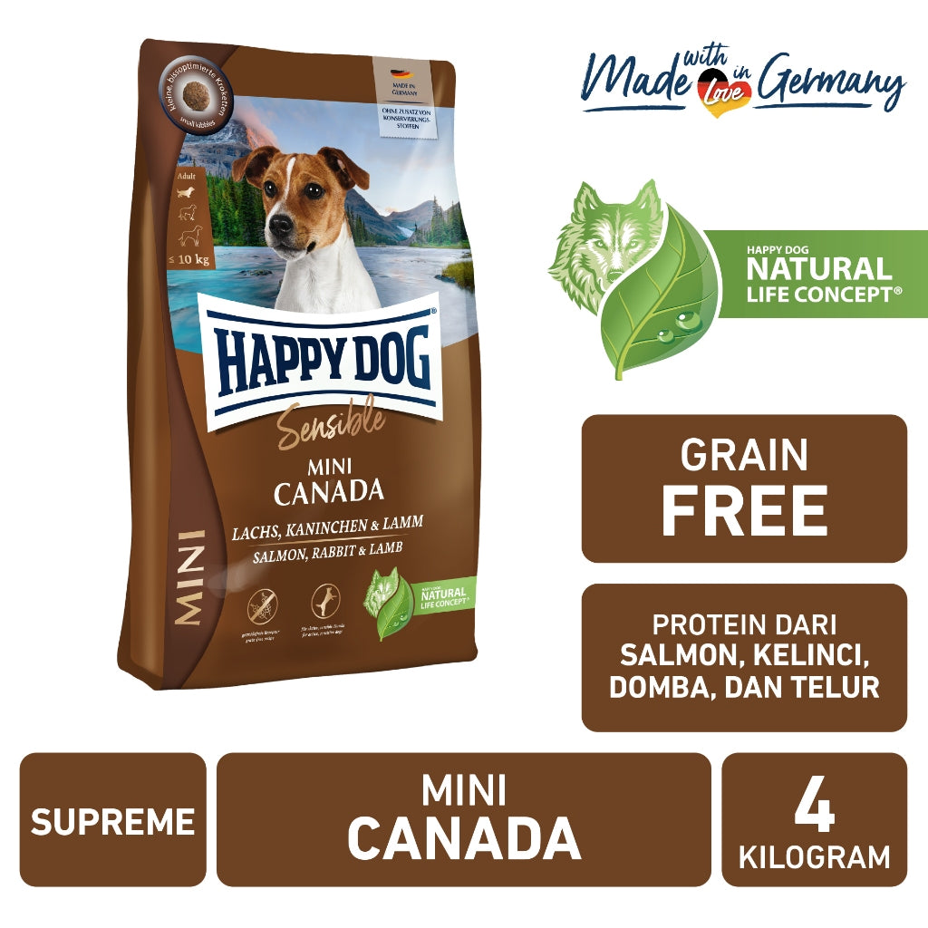 Happy Dog Makanan Anjing Mini Dewasa Canada 4 kg | Grainfree