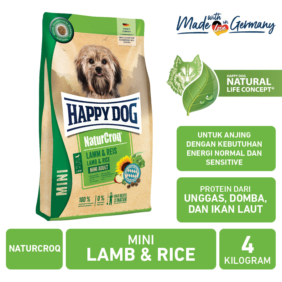 Naturcroq Mini Domba &amp; Nasi 4kg