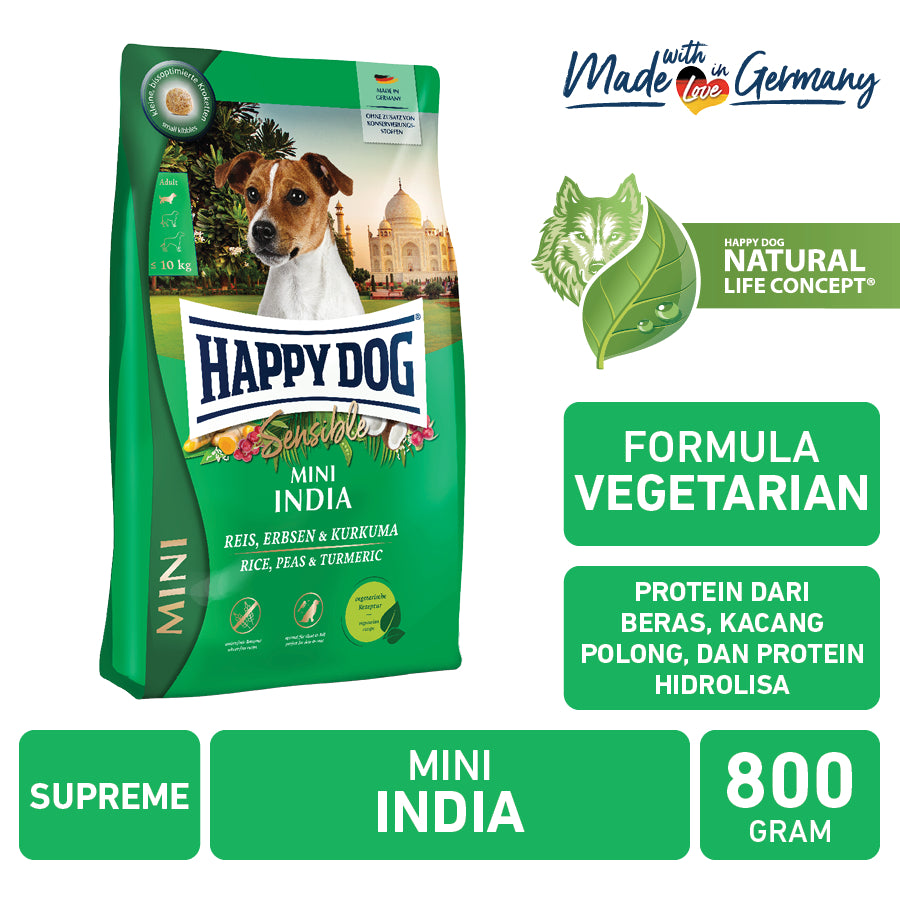 Happy Dog Makanan Anjing Mini Dewasa Sensible India 800gr