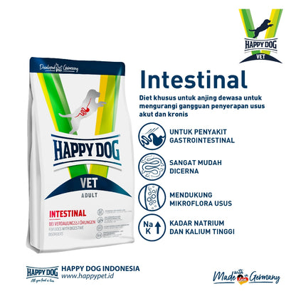 Happy Dog Vet Diet Intestinal Makanan Kering Anjing Pencernaan Sensitif 12 Kg