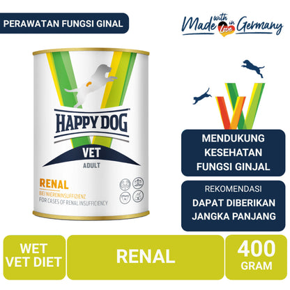 Happy Dog Vet Diet Wet Renal Makanan Basah Anjing Khusus Perawatan ginjal 400gr
