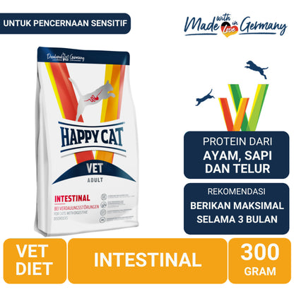 Happy Cat Vet Diet Intestinal Makanan Kering Kucing Khusus Pencernaan 300 gr