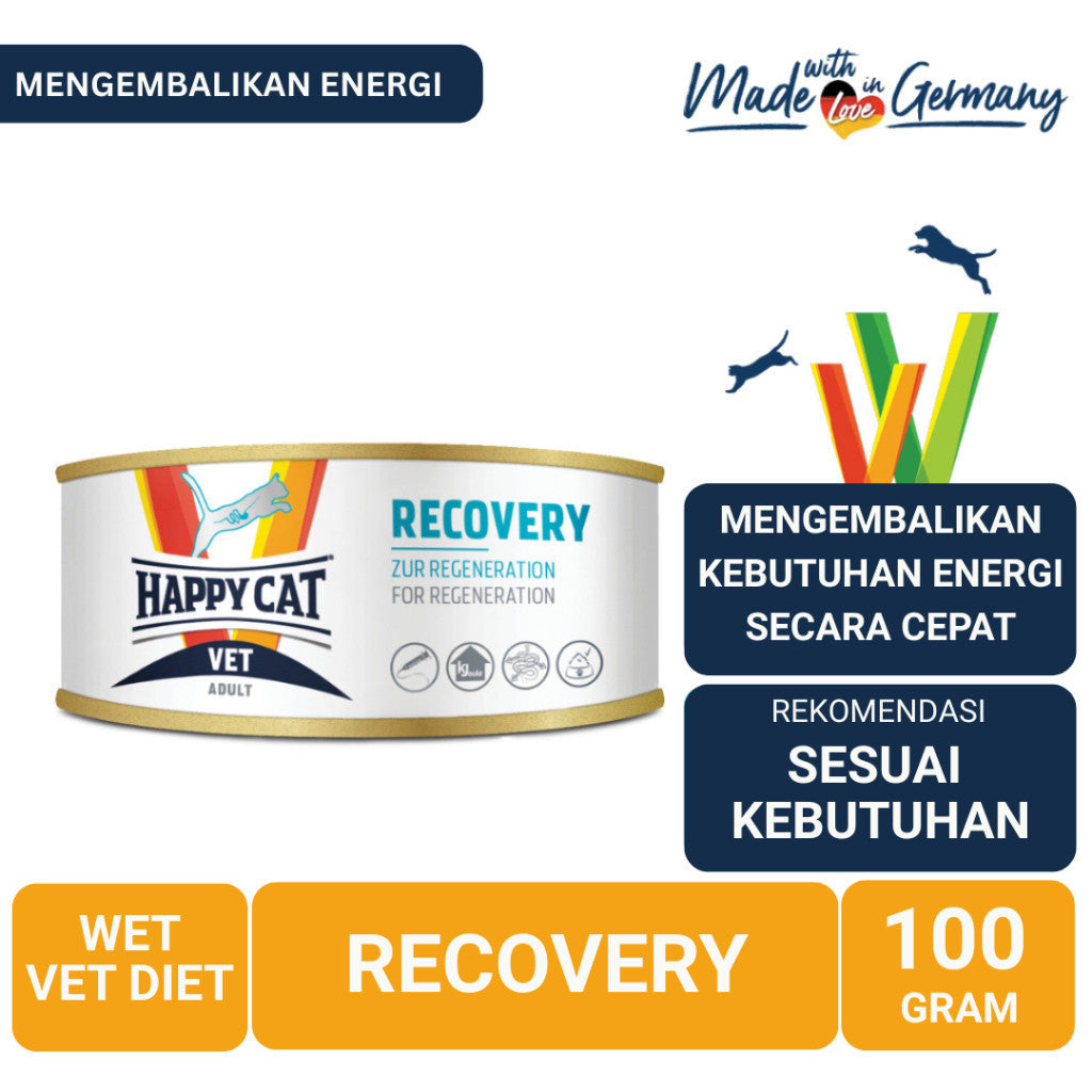 Happy Cat Wet Vet Diet Recovery Makanan Kucing Basah Recovery 100gr