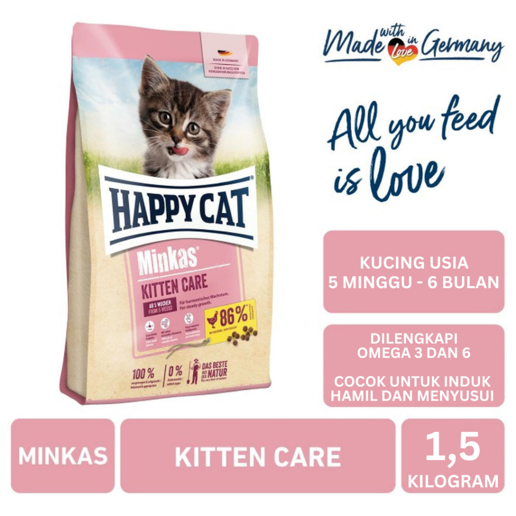 Happy Cat Makanan Anak Kucing Minkas Kitten Care 1.5 kg