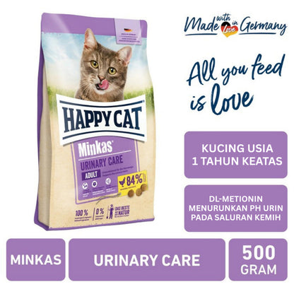 Happy Cat Minkas Urinary Care | Makanan Kucing untuk Perlindungan Saluran Kemih (500 gr)
